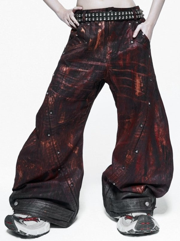 RICH】Blood Waxed S-Wide Pants – PRESSING WEB SHOP