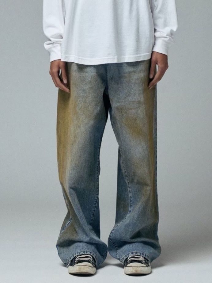 BASKETCASE】LAX BAGGY DENIM, mud wash – PRESSING WEB SHOP