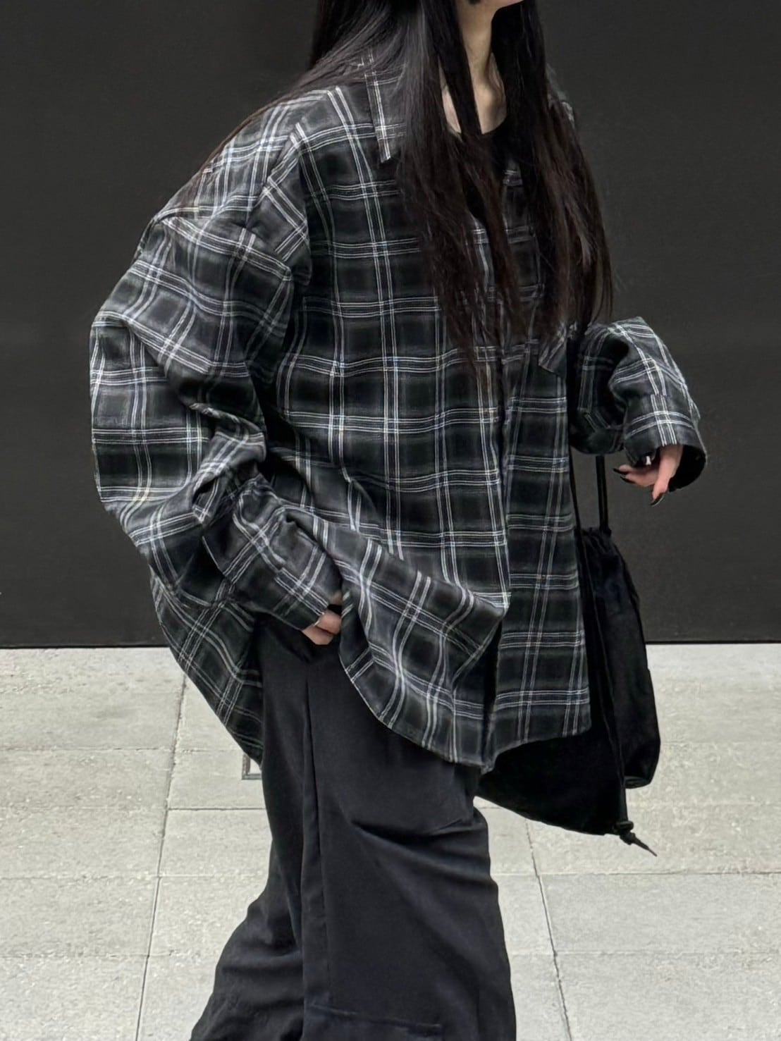 受注制【Chikashitsu +】oversized check shirt – PRESSING WEB SHOP