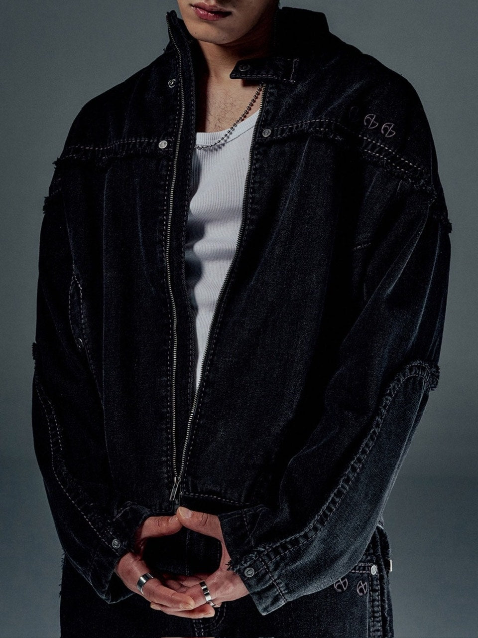 NOMANUAL】NO RELIGION DENIM RIDER JACKET – PRESSING WEB SHOP