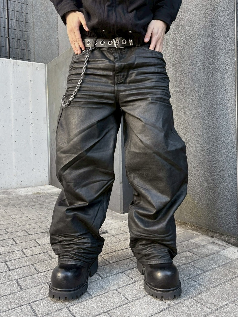 受注制【nmtc +】coating straight denim pants / 【エヌエムティー