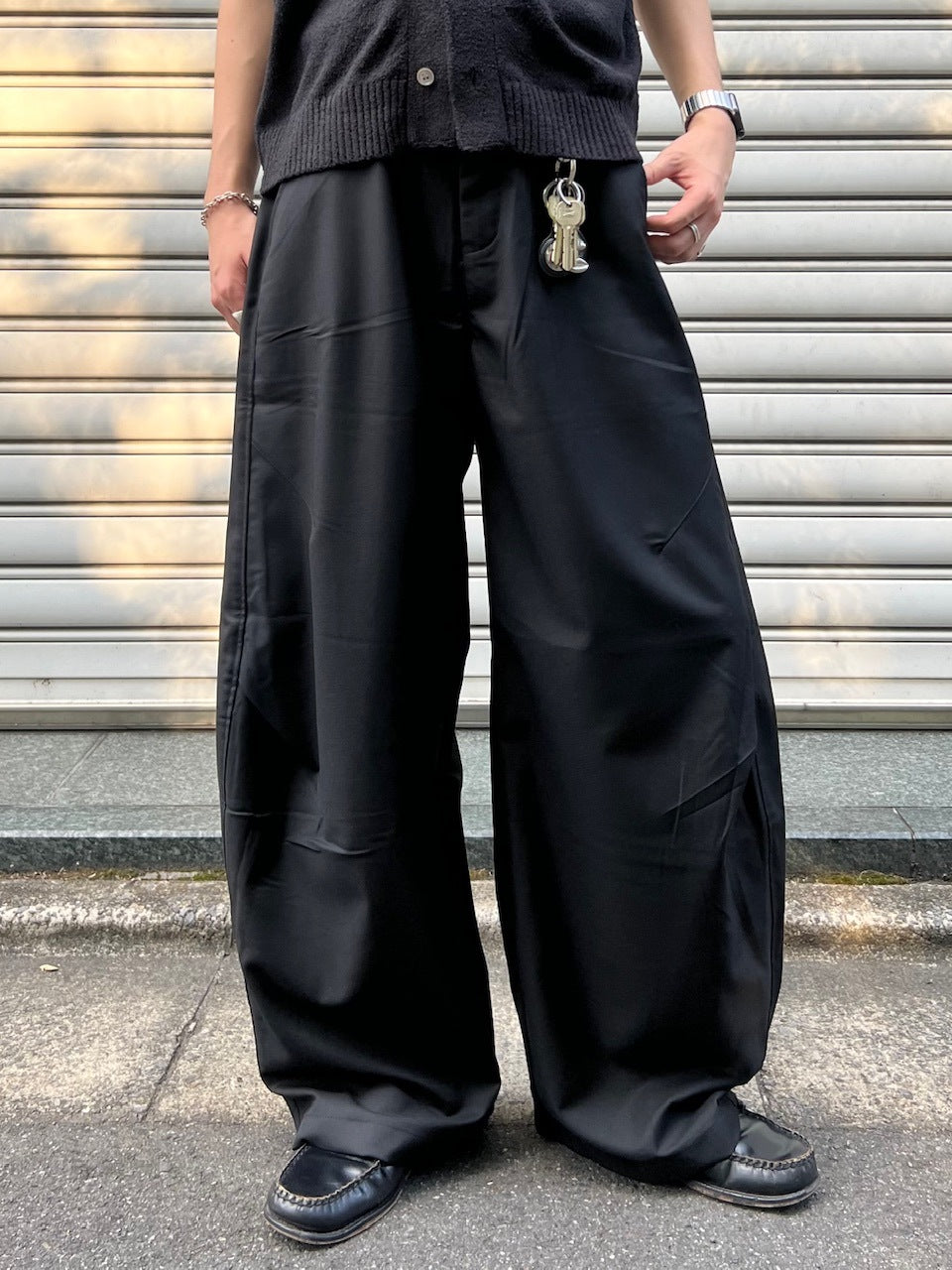 東京店WEB限定受注制【Chikashitsu +】one tuck balloon slacks