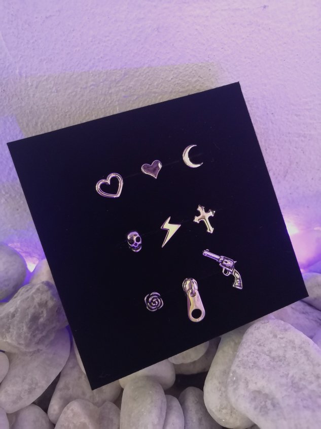 受注制【Never mind the XU】design pierced earrings – PRESSING WEB SHOP