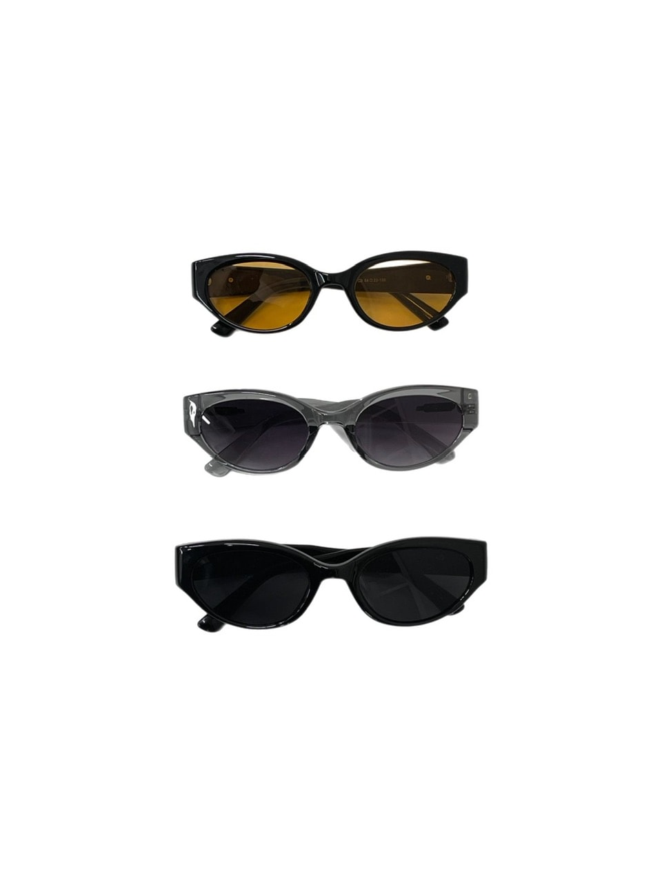 受注制【Chikashitsu +】square frame sunglasses (3color