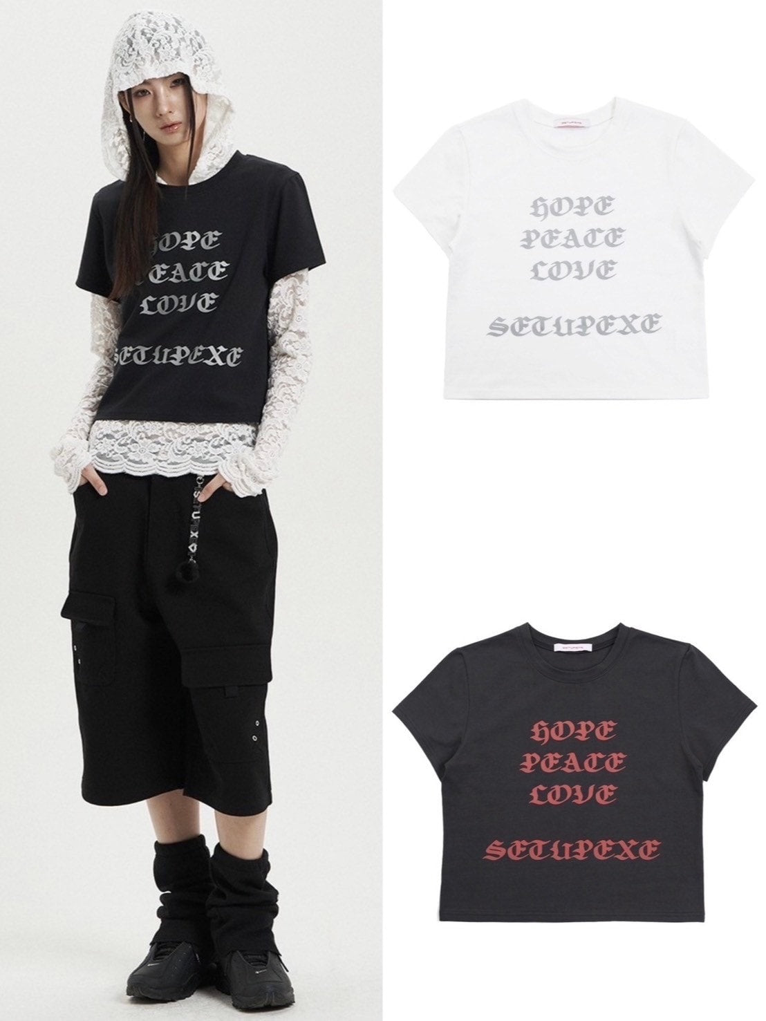 SETUP‐EXE】HOPE / LOVE / PEACE TOP – PRESSING WEB SHOP