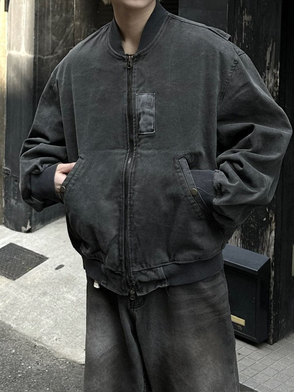 大阪店WEB限定受注制【Chikashitsu +】pigment MA-1 blouson