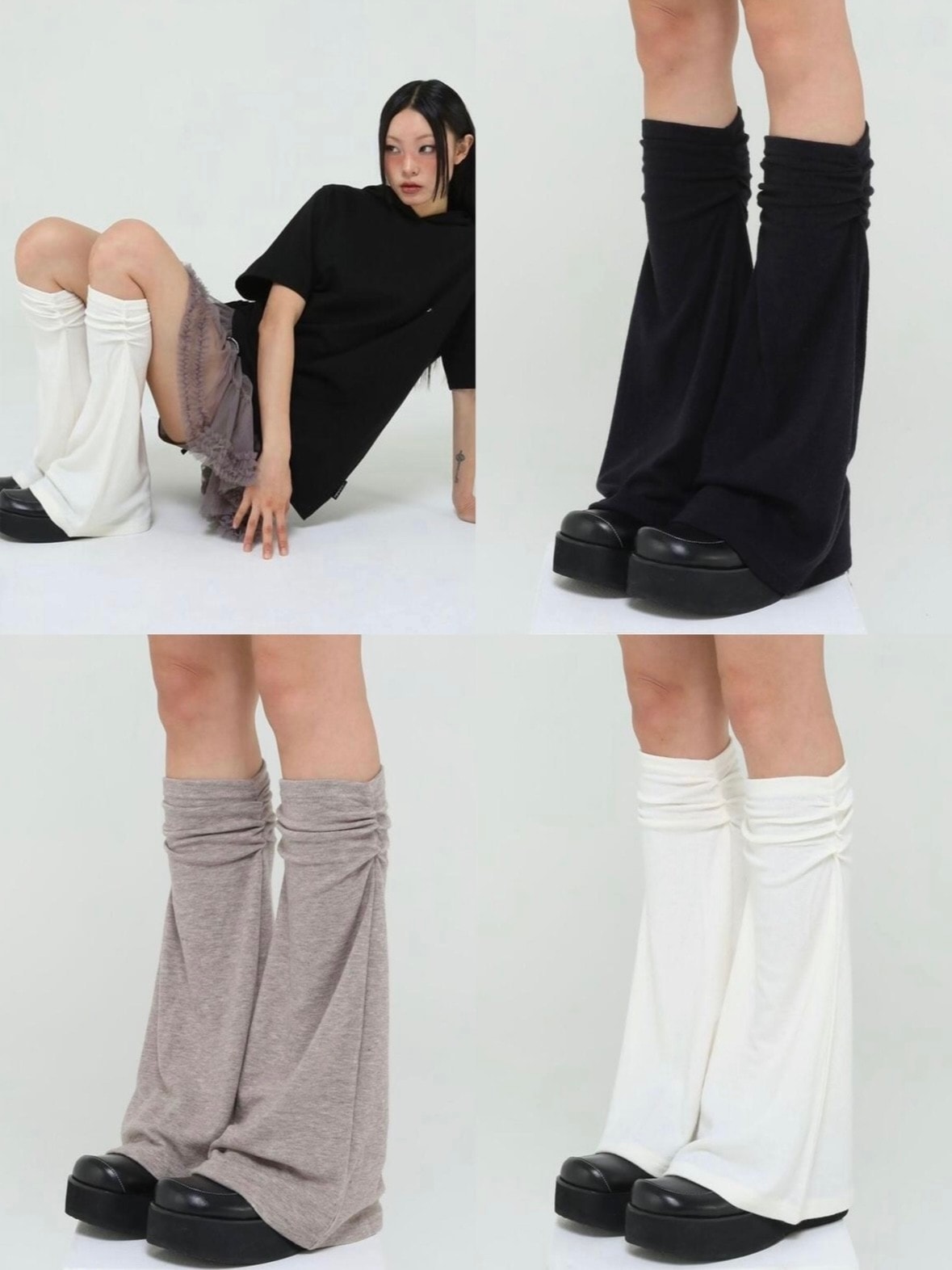 Uglyshadow】SOFT SHIRRING LEG WARMER – PRESSING WEB SHOP