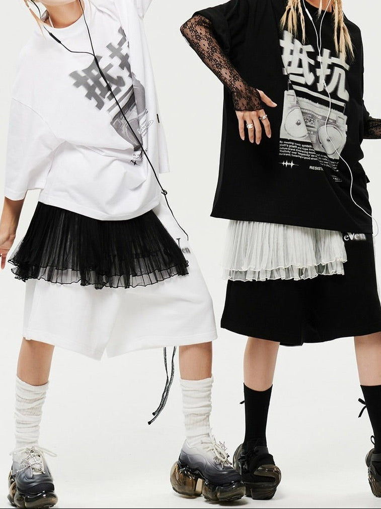 HOLY NUMBER 7】Ruffle layered short skirt / 【ホーリーナンバー