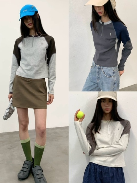 ARCH by ROARINGWILD】Half-Zip Warm Training Wear Long Sleeve T