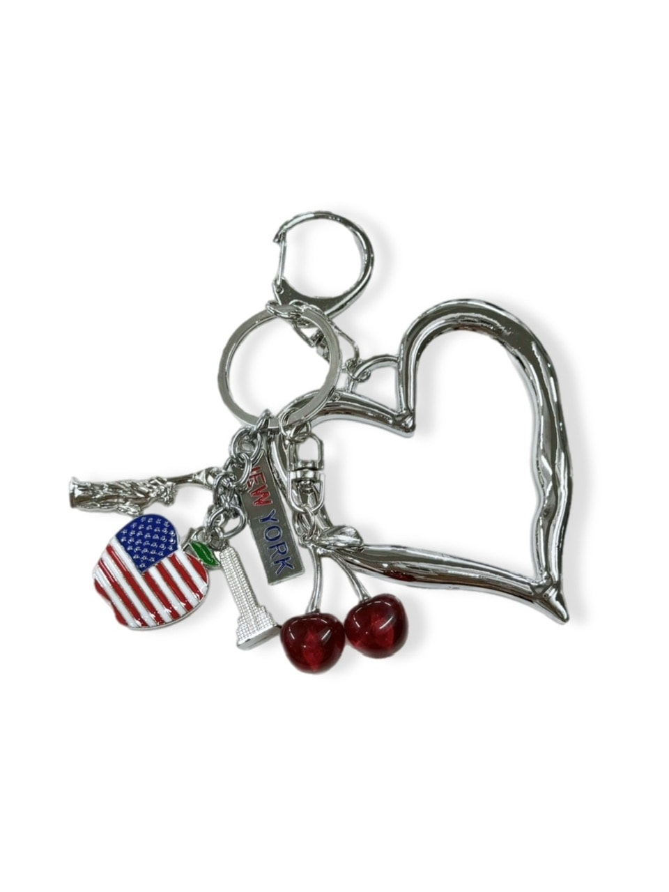 Chikashitsu +】original big heart charm key strap – PRESSING WEB SHOP