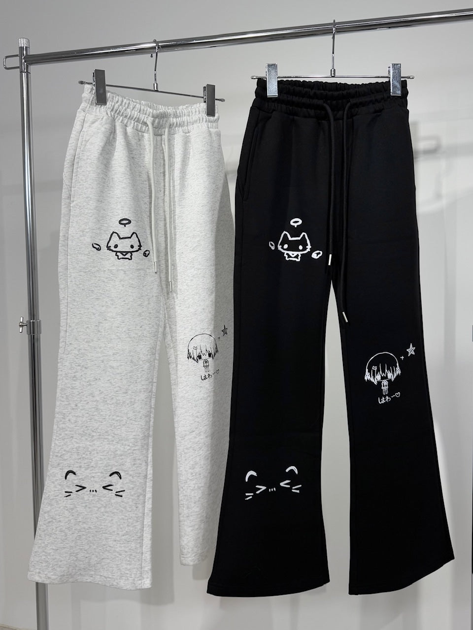 loncino uneune sweat pants MIKADO着用 国際配送【Nerd out XU】neko!! sweat pants (2color) – PRESSING WEB SHOP