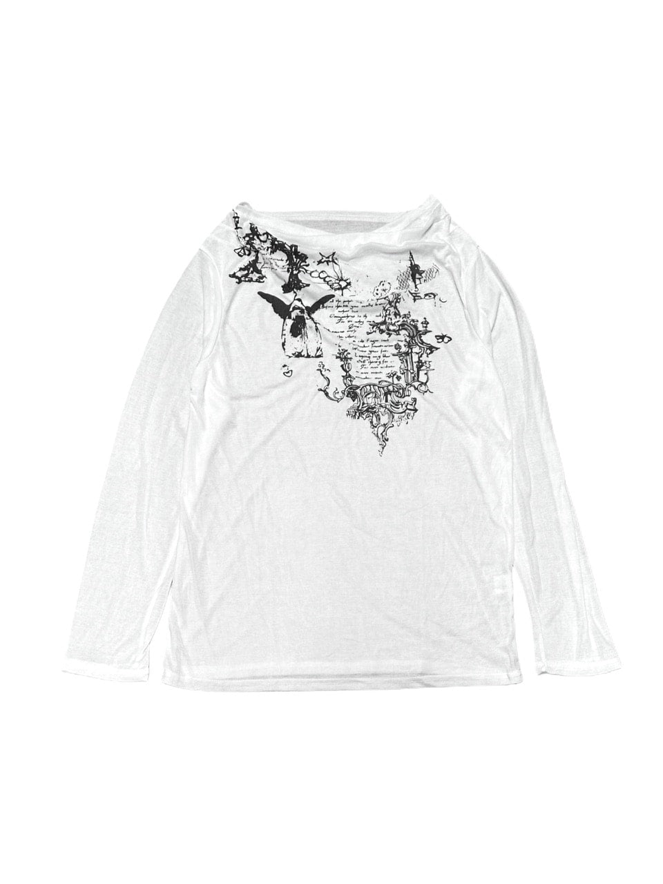受注制【Never mind the XU】see-through loose long sleeve