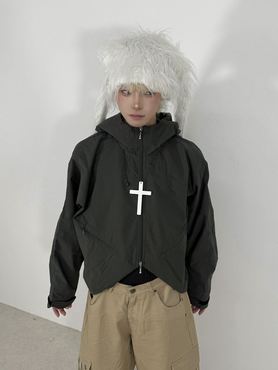 Nerd out XU】nylon hood jacket / 【ナードアウトエックスユー