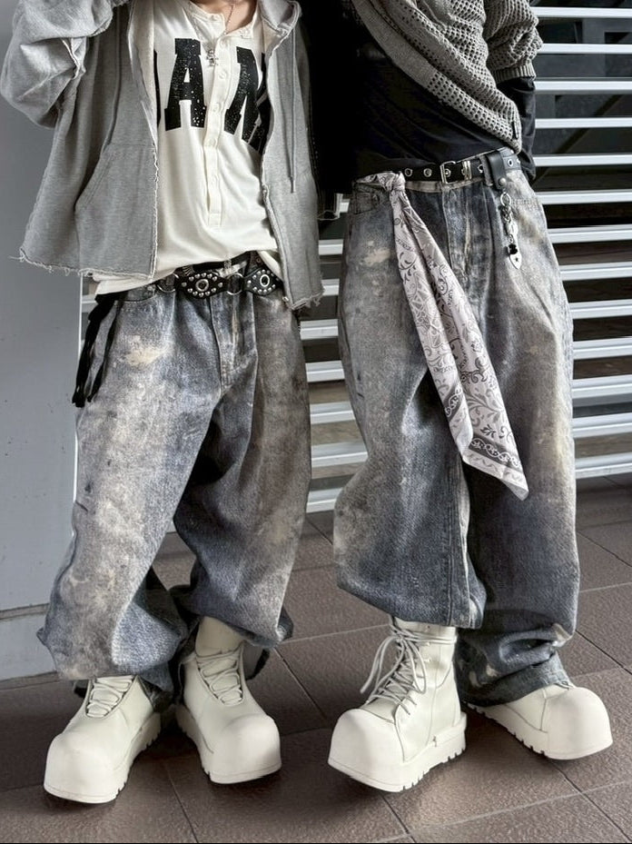 受注制【nmtc+】painted denim wide pants – PRESSING WEB SHOP