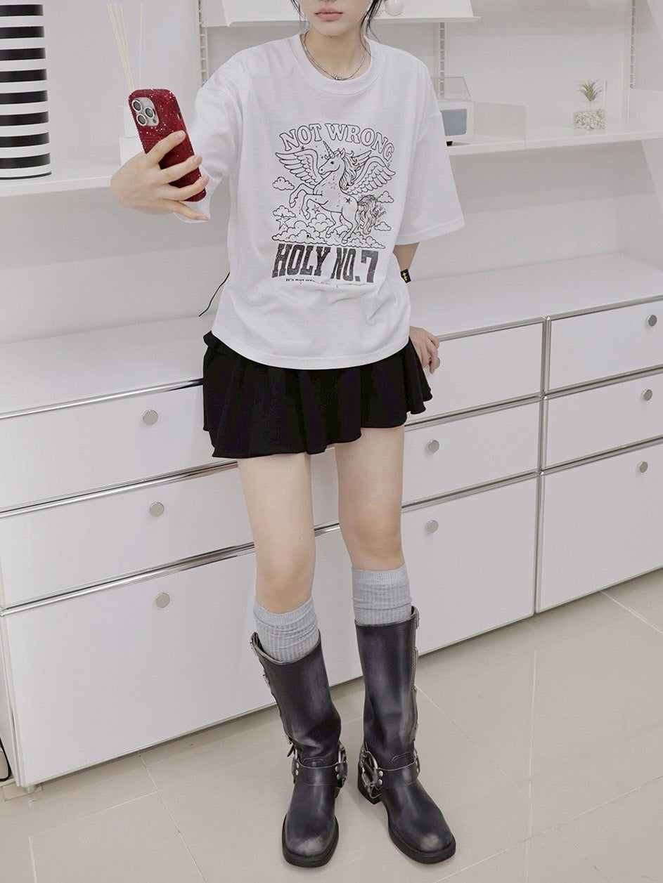 a ♡ページ HOLY NUMBER 7】Graphics Archive Short Sleeve T-Shirt 4 – PRESSING