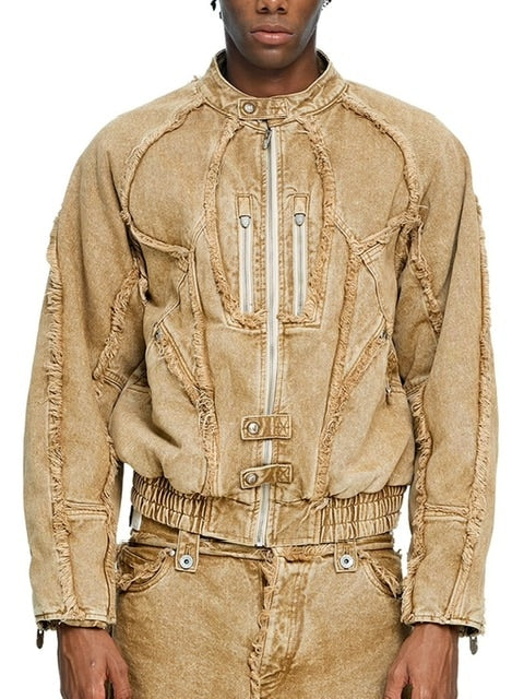 【ポンポコリン様】23区DENIMオーバーサイズジャケット　44 The Boy Has No Patience】DISCIPLE BIKER DENIM JACKET – PRESSING