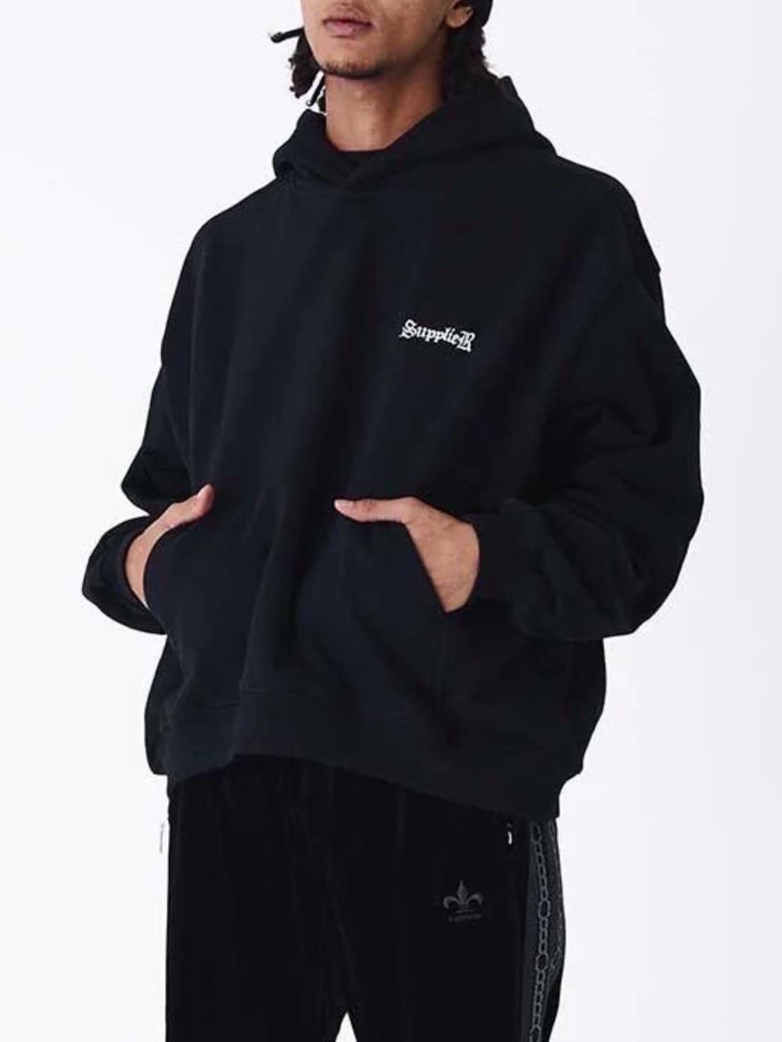 SUPPLIER】Boxy Fit Cross Logo Hoodie / 【サプライヤー】クロスロゴ