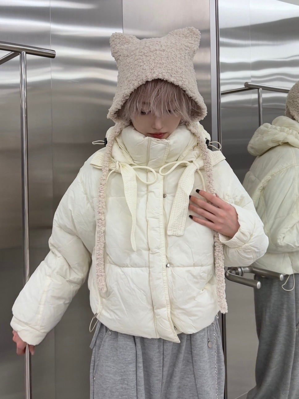 受注制【nmtc+】strap padding hood jacket (2color) – PRESSING WEB SHOP