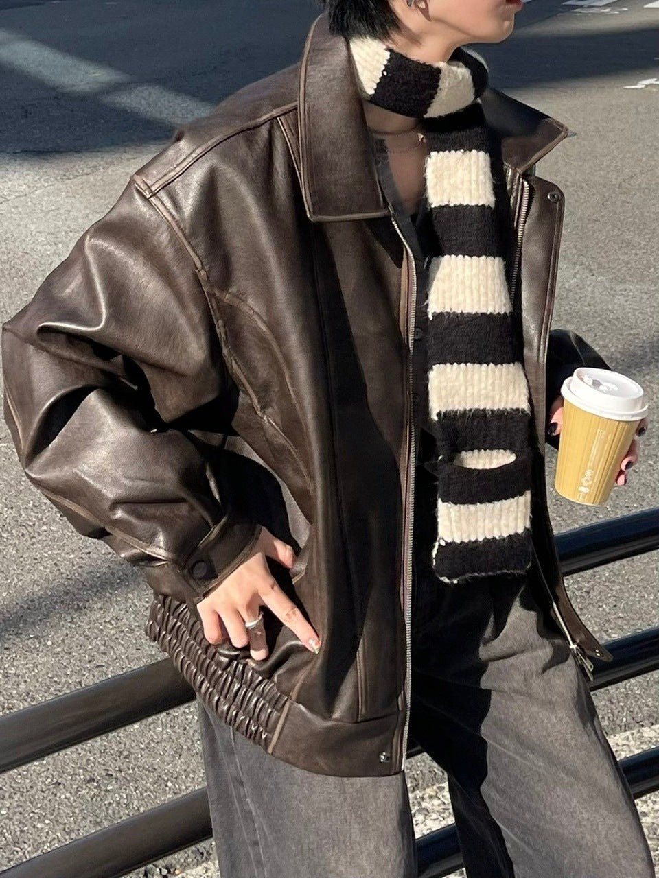 受注制【Chikashitsu +】leather blouson (2color) – PRESSING WEB SHOP