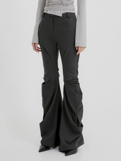 FLAREUP】Asymmetrical Drape Pants / 【フレアアップ】アシンメトリー