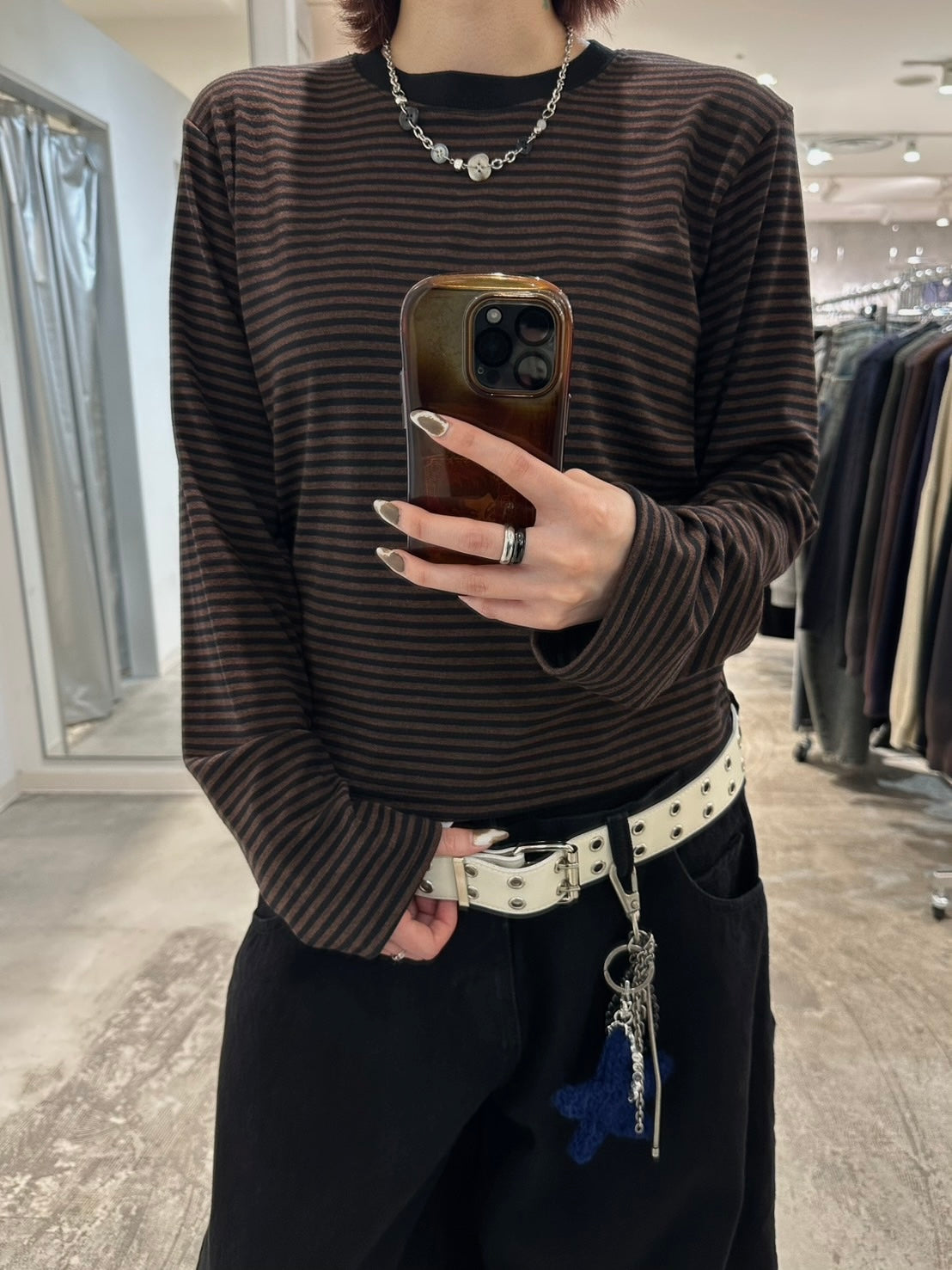 youll】basic border long sleeve tee (2color) – PRESSING WEB SHOP
