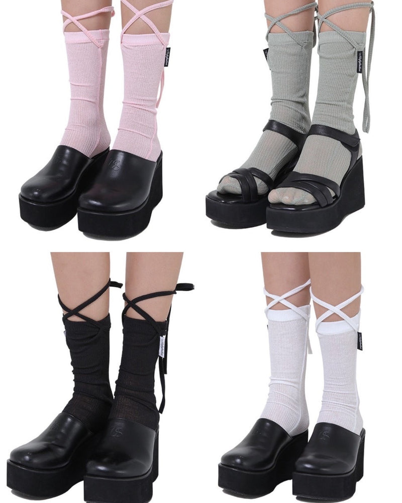 【Uglyshadow】LACE SHORT SOCKS