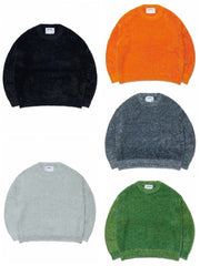 【NOMANUAL】CROPPED HAIRY KNIT (15color) / 【ノーマニュアル】クロップドヘアリー長袖ニット