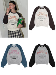【FANCY CLUB】HELLO WORLD CROP SWEATSHIRT