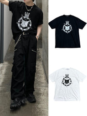 大阪店WEB限定【Chikashitsu +】oversized cats t-shirt (2color)