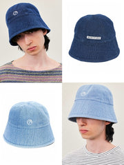 【RE:ON STUDIO】REON LOGO DENIM BUCKET HAT