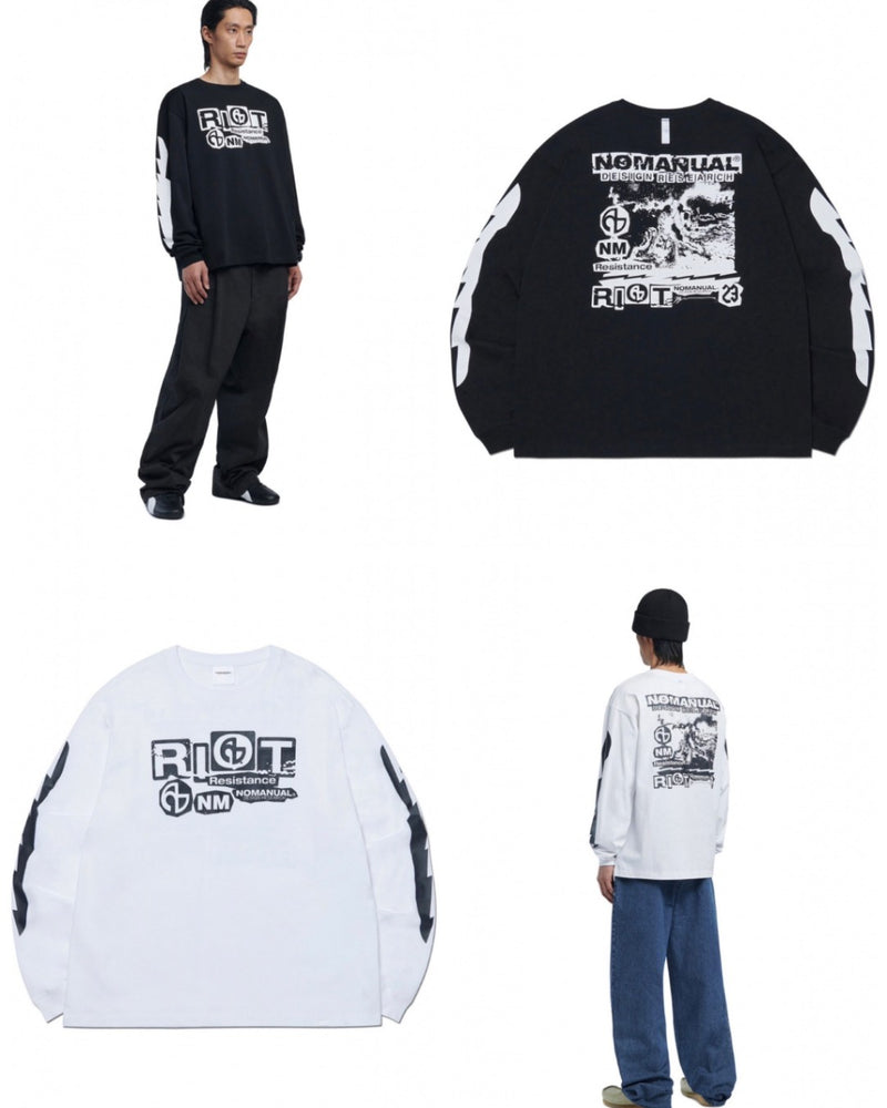 【NOMANUAL】RIOT LONG SLEEVE TEE