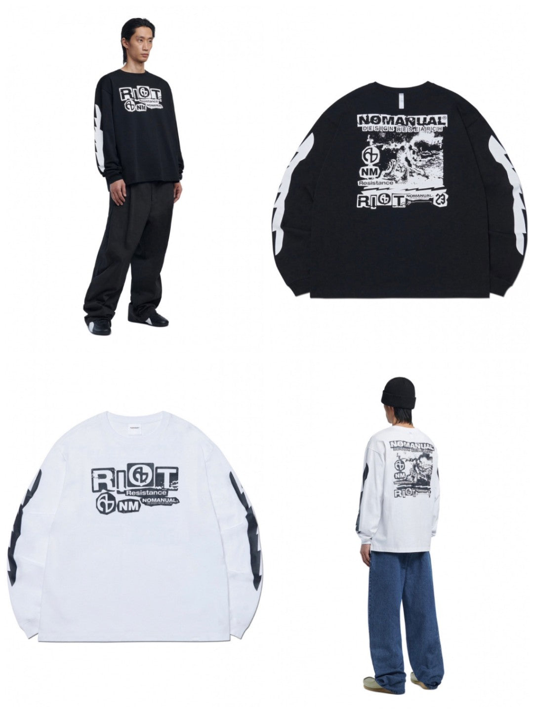 【NOMANUAL】RIOT LONG SLEEVE TEE