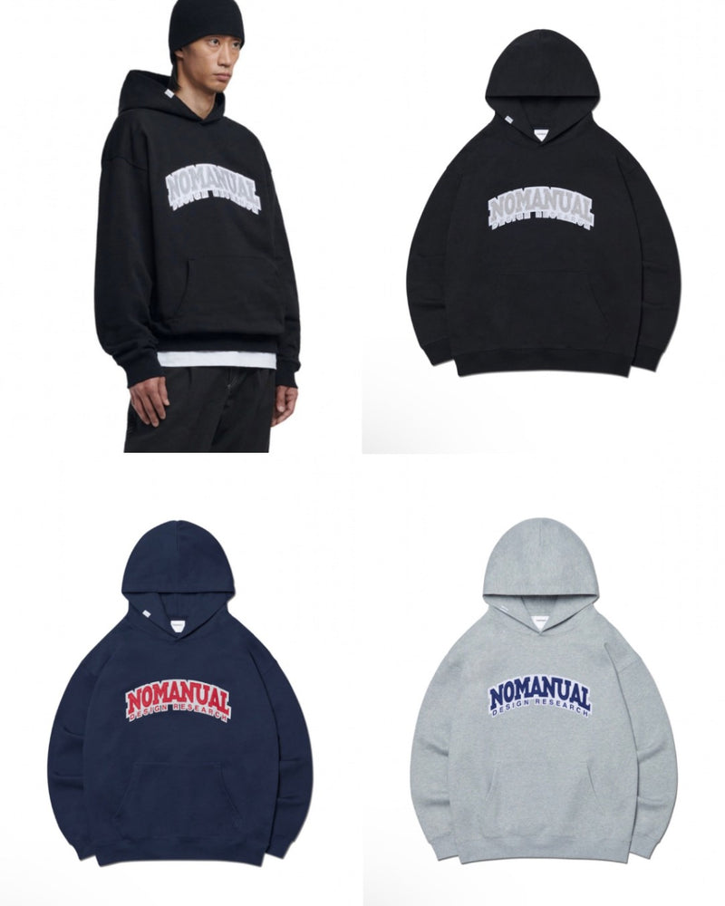 【NOMANUAL】ARCH D.R LOGO HOODIE