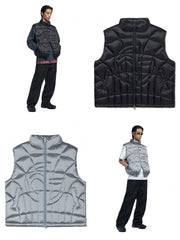 【NOMANUAL】STITCHED SYMBOL PADDING VEST