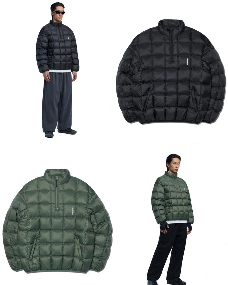 【NOMANUAL】SQR PADDED HALF ZIP-UP JACKET