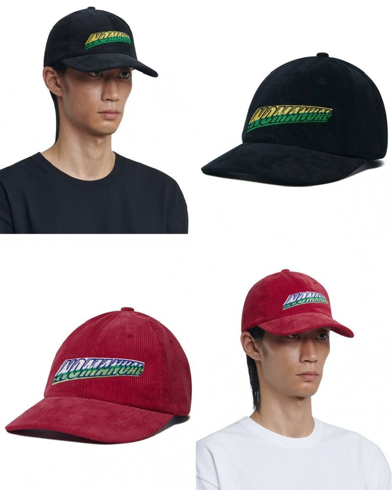 【NOMANUAL】NIMBLE LOGO CORDUROY BALL CAP