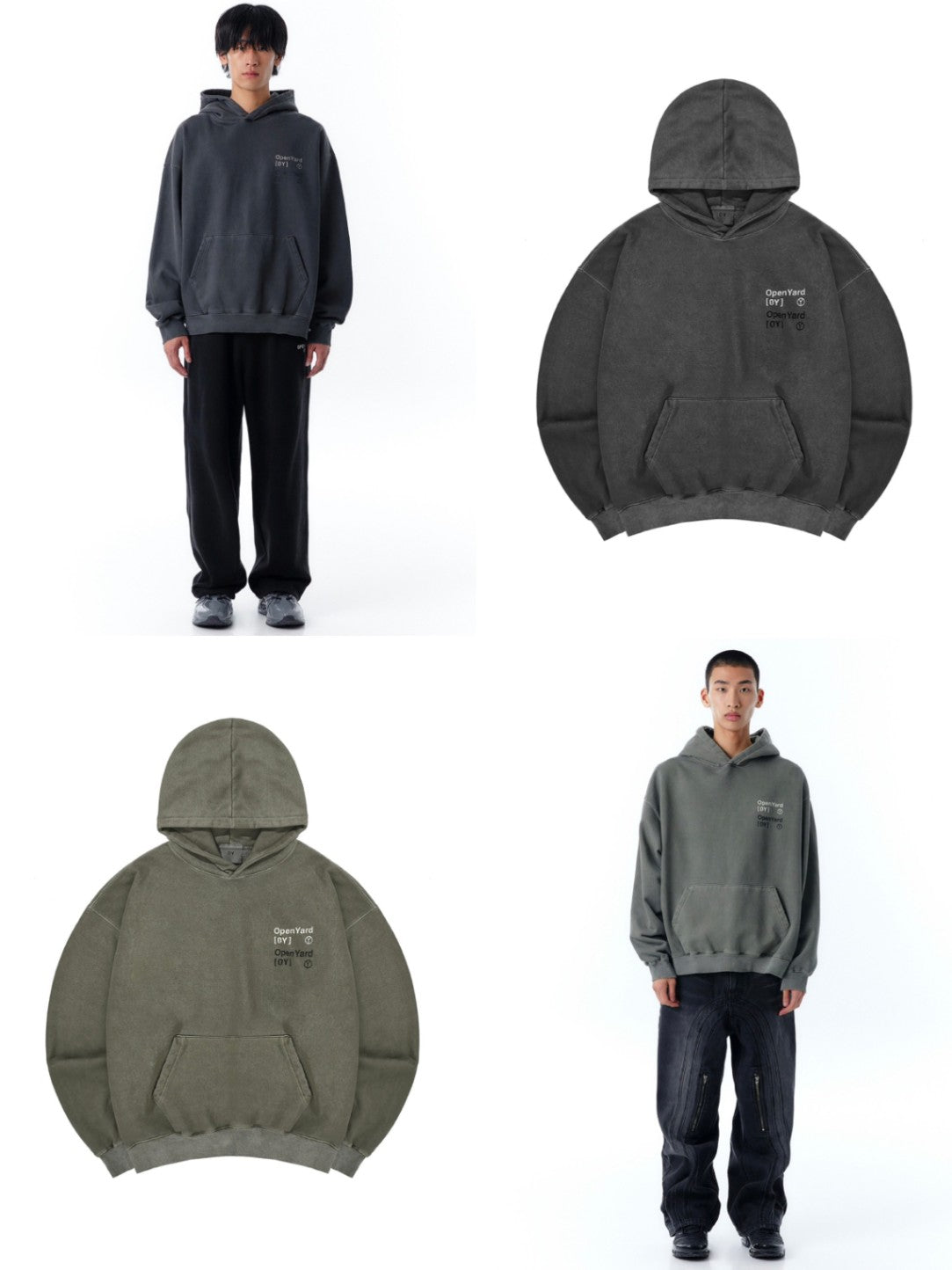 【OY】PIGMENT TYPO HOODIE