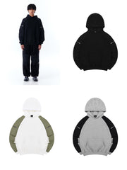 【OY】PANEL CONTRAST POCKET HOODIE