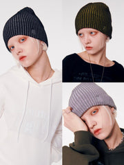 【runningHIGH】GLITTER LOGO TWO TONE BEANIE