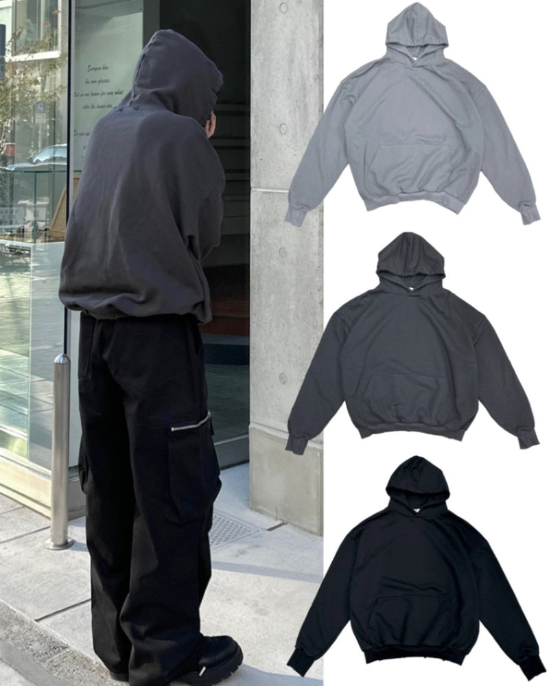 大阪店WEB限定【Chikashitsu +】damage arm warmer hoodie (3color)