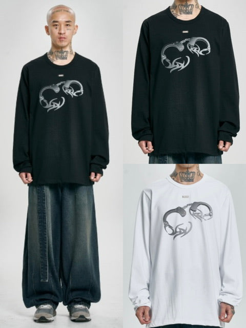 【AJOBYAJO】Tribal AJO Handcuffs Long Sleeves T-Shirt