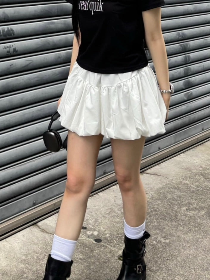 受注制【OaKS】balloon mini skirt (2color)