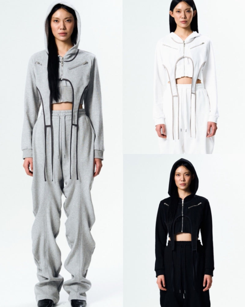【ARTS DE BASE】Hood Crop Jacket