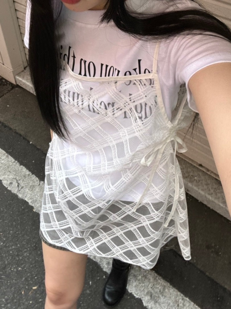 受注制【OaKS】layered check onepiece (2color)