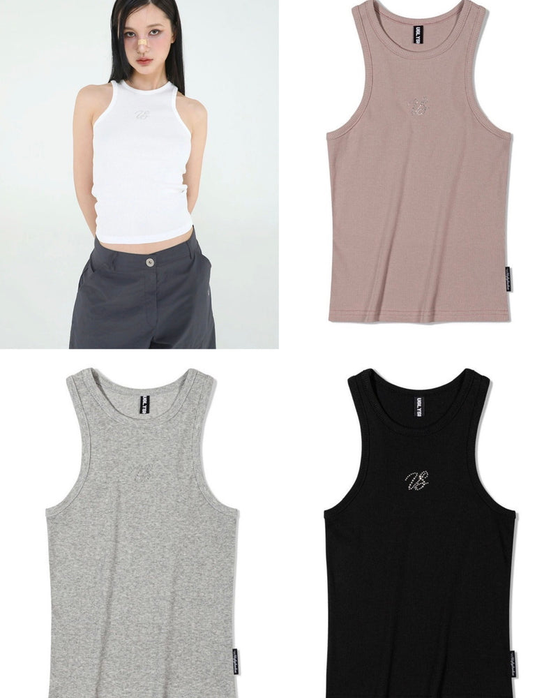 【Uglyshadow】BEADS MANGO SLEEVELESS