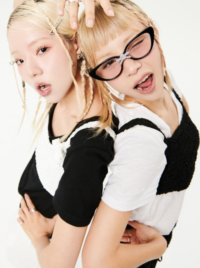 【HOLY NUMBER 7】Lace layered bustier