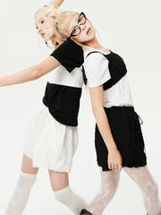 【HOLY NUMBER 7】Lace banded short pants