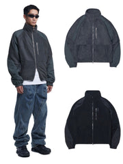 【NOMANUAL】T.S FLEECE JACKET / 【ノーマニュアル】フリース長袖ジャケット
