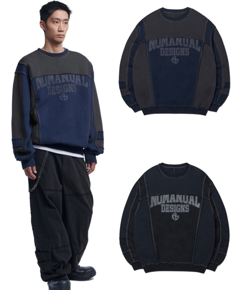 【NOMANUAL】RAW EDGE C.B SWEATSHIRTS