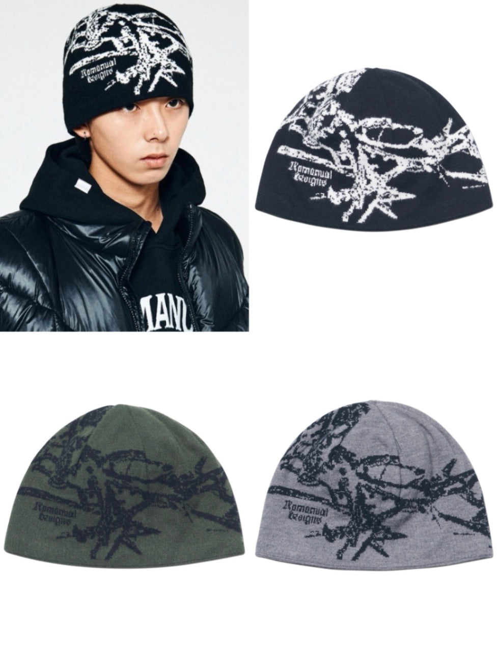 【NOMANUAL】GRAPHIC JACQUARD BEANIE